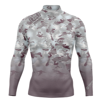 Men's Camo Rashguard: Long Sleeve UV Protection