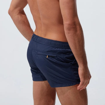 Men's Board Shorts: Breathable Solid Drawstring Swimming Trunks for Summer Beach & Outdoor Activities