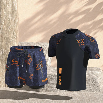 Men & Teens Swim Trunks: Loose-Fit, Quick-Dry Swimming Shorts for Beach & Hot Spring