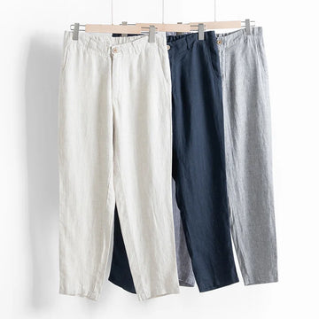 Men's Premium 100% Linen Casual Pants