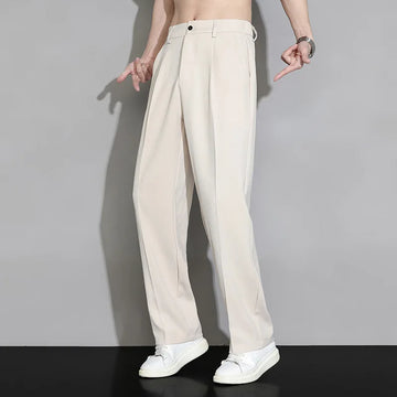 Summer New Solid Color Fashion Straight Pants Man