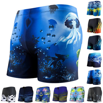 AquaFlex Men's Boxer Brief Swim Trunks